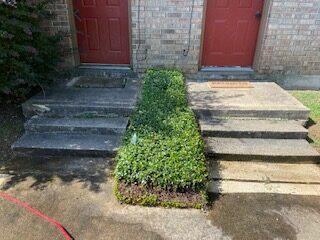 steps pressure washed